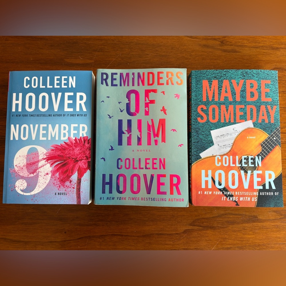 COLLEEN HOOVER: 3 Books - Maybe Someday; November 9; Reminders of Him